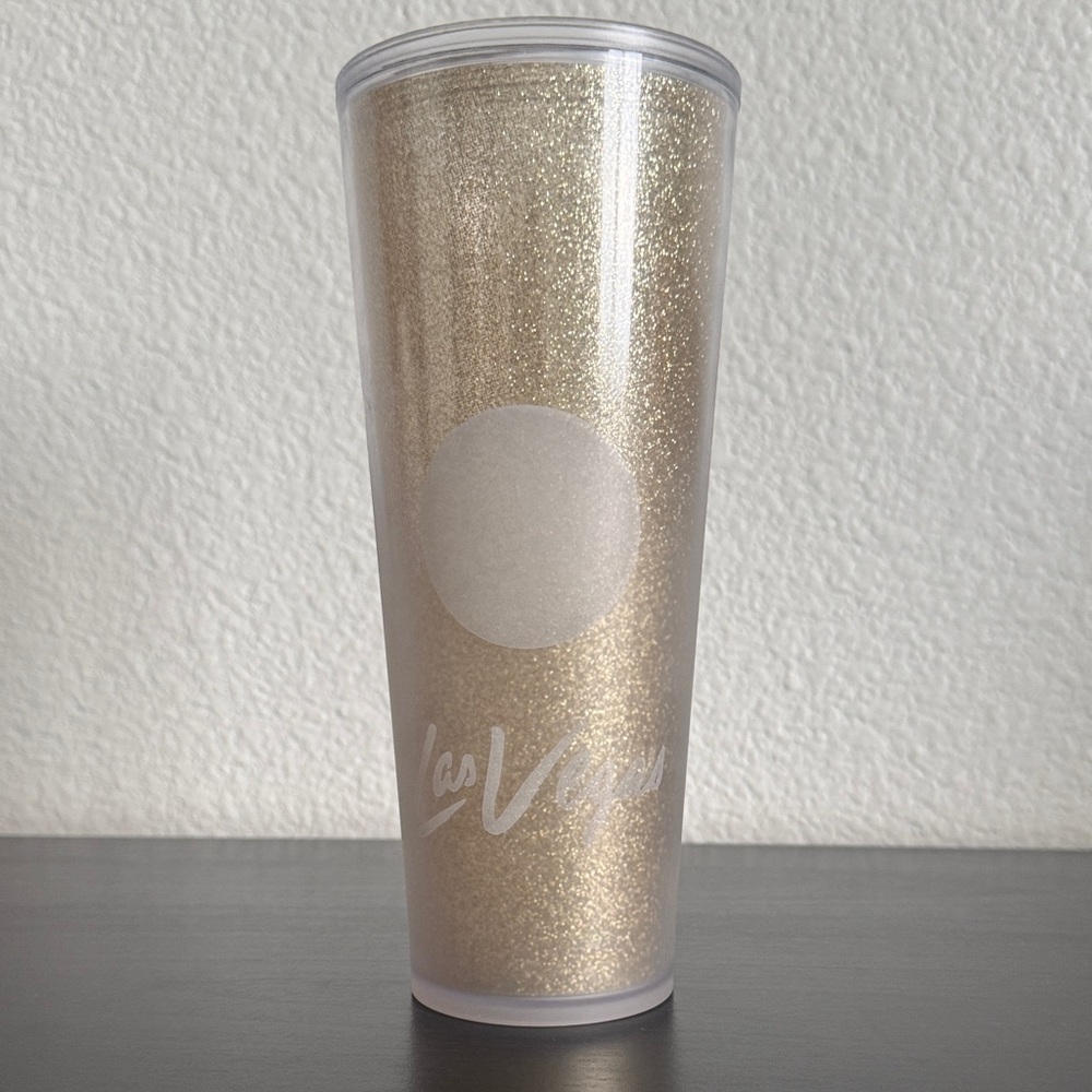 Gold Glitter Starbucks Tumbler